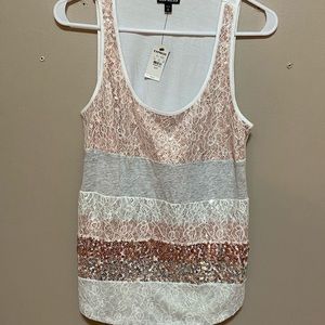 Express tank top with sequins